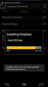 dropbear ssh server android