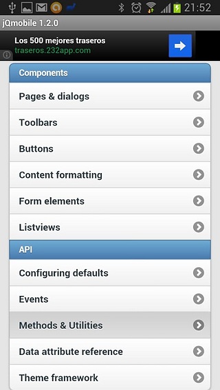 jQuery mobile 1.2.0 Demos&docs截图2