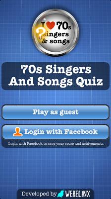 70s Singers and Songs Quiz截图5