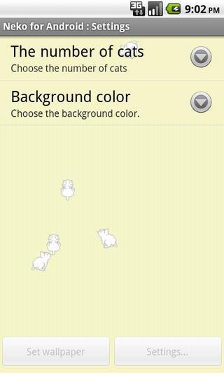 Neko for LiveWallpaper截图3