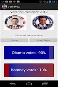 美国总统投票2012截图