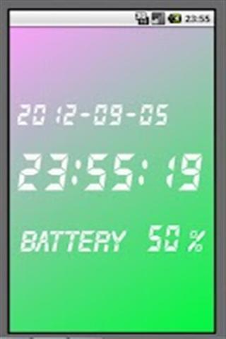 数字时钟和电池截图2