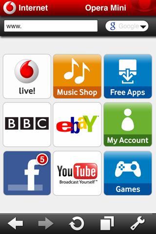 Vodafone Opera Mini Browser截图2