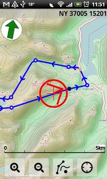 ViewRanger的GPS试用截图