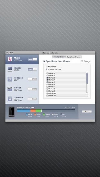 Motorola PIM Sync for Mac截图2