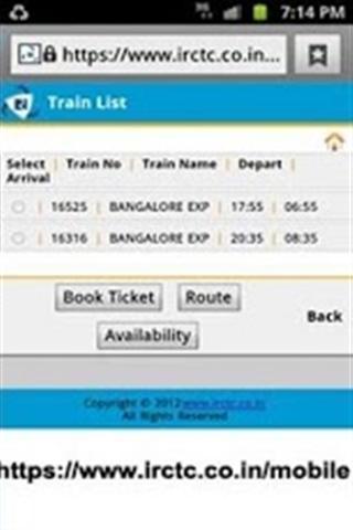 IRCTC Mobile Booking 2013截图3