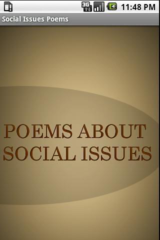 Social Issues Poems截图1