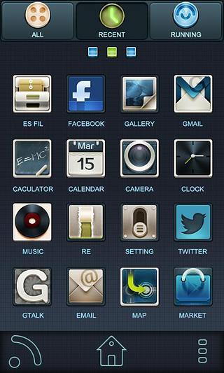 Black GO LauncherEX Theme截图2