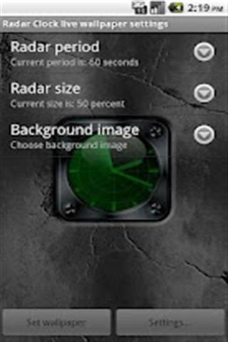 雷达时钟生活壁纸截图1
