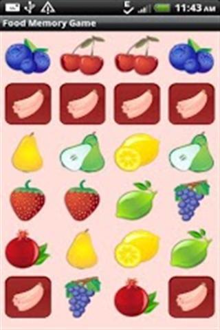 Food Memory Game for Kids截图5