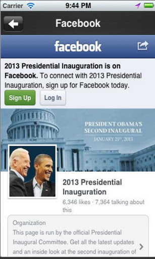 Inauguration 2013截图1