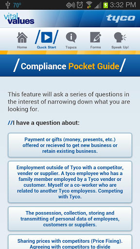 Tyco Compliance Pocket Guide截图2