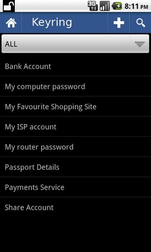 Palm OS Keyring for Android截图1