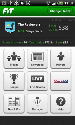 Fantasy iTeam EPL 11-12截图4