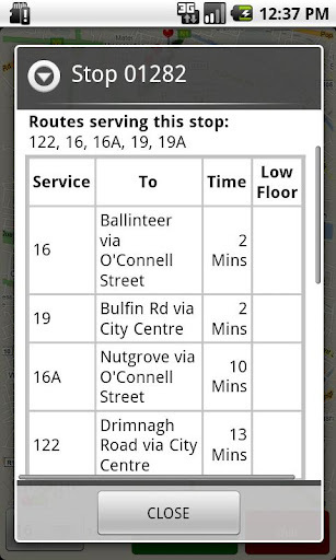 Dublin Bus GPS截图2