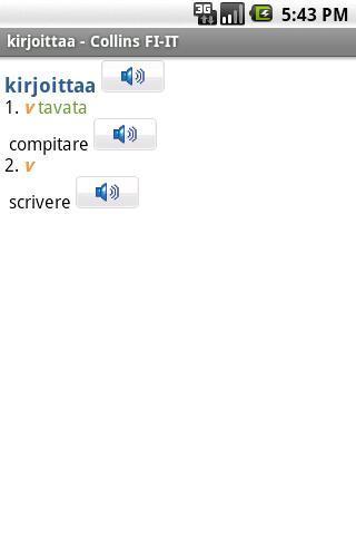 意大利-芬兰迷你字典截图3