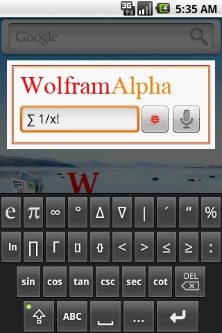 WolframAlpha快速启动截图2