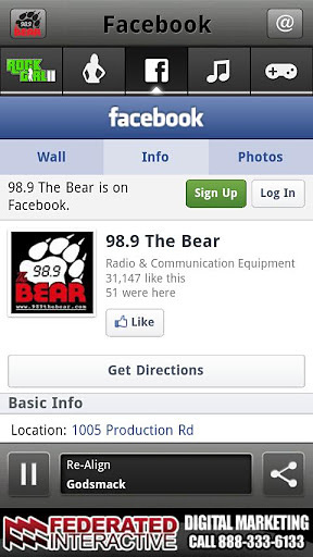 98.9 The Bear - ROCK Station截图2