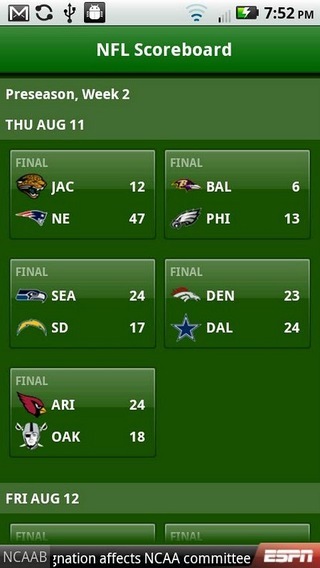 ESPN Fantasy Football 2012截图2