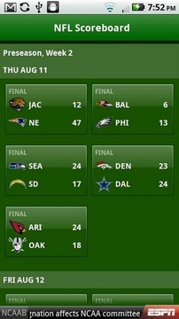 ESPN Fantasy Football 2012截图