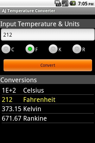 AJ Temperature Converter截图2