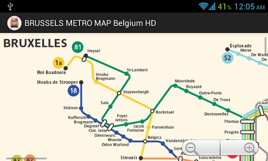 BRUSSELS METRO MAP Belgium HD截图4