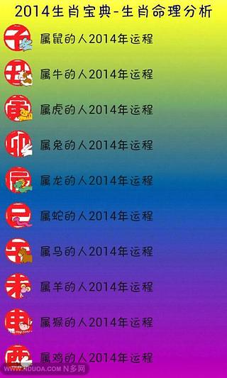 2014生肖宝典-生肖命理分析截图2