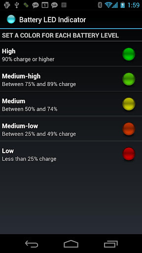 Battery LED Indicator截图1