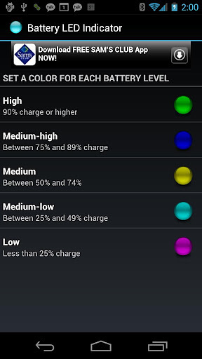 Battery LED Indicator截图2