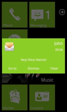 WP7 Green Theme截图