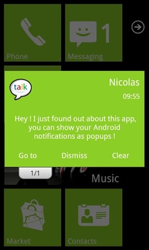 WP7 Green Theme截图