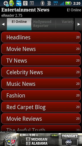 Entertainment News eReader截图1