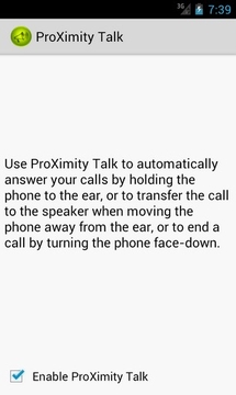 感应接听ProXimity截图