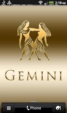 Gemini Zodiac Gold WP截图2