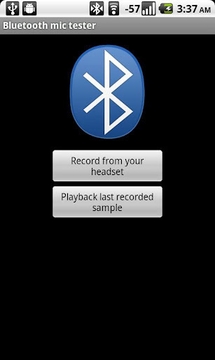 Bluetooth mic test截图