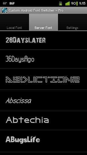 Custom Android Font Switcher截图1