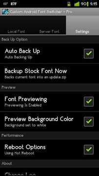 Custom Android Font Switcher截图