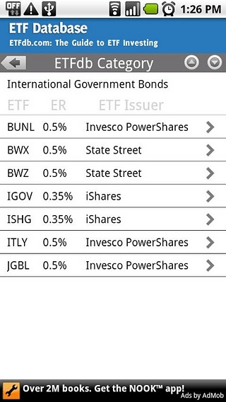 Pocket ETF Database截图2