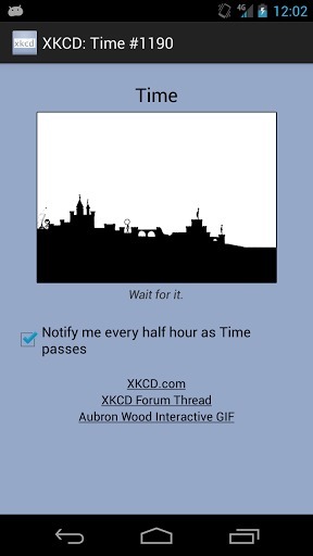 XKCD: Time #1190 Notifier截图1