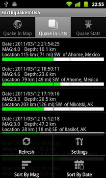 美国地震一览截图