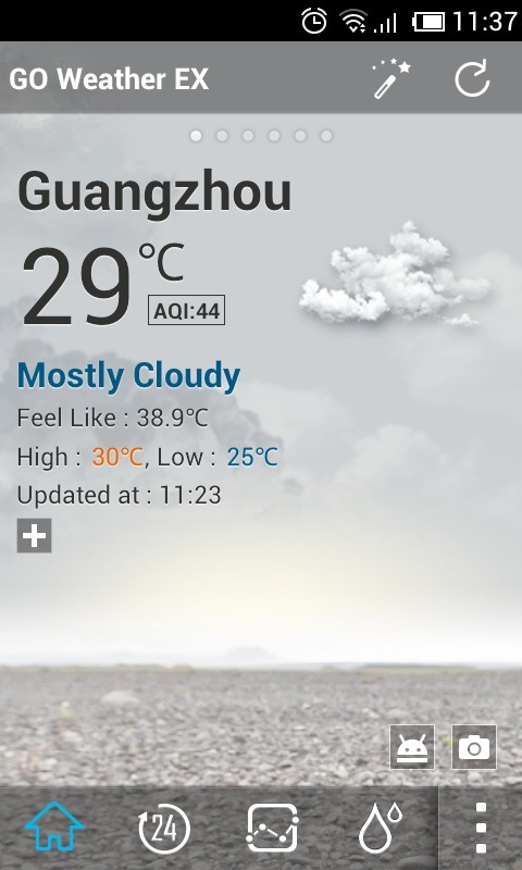 Defalut theme  GOWeatherEX截图2