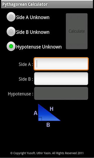 Pythagorean Calculator截图1