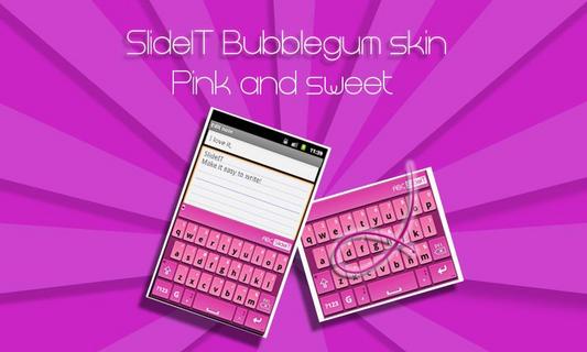 SlideIT Bubblegum Skin截图4