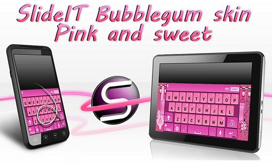 SlideIT Bubblegum Skin截图6