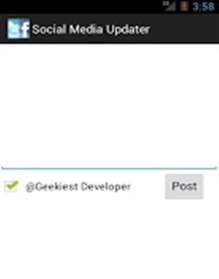 Social Media Updater截图1