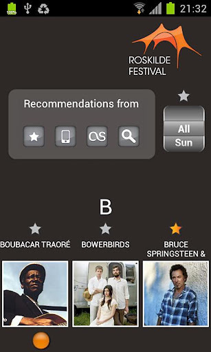 Roskilde ArtistRecommender截图3