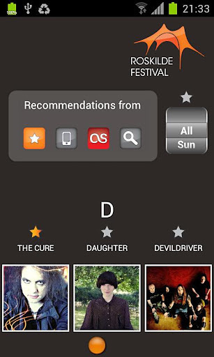 Roskilde ArtistRecommender截图6