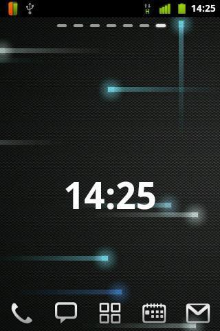 Minimalistic Clock Widget截图1