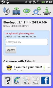 BlueInput Demo截图
