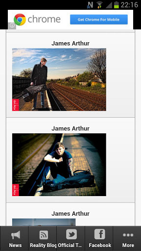 JAMES ARTHUR FAN APP X FACTOR截图2